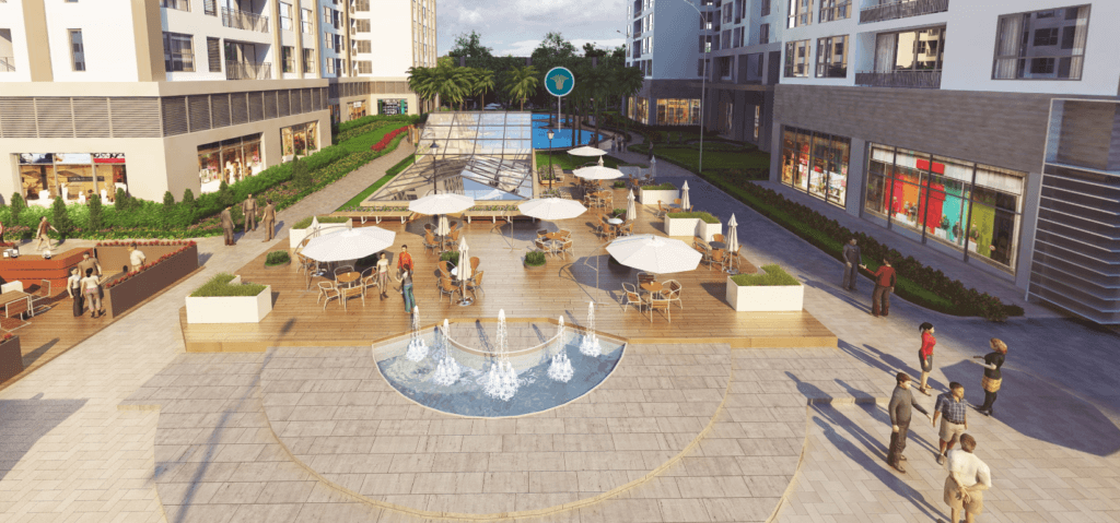 Bể bơi ngoài trời Park Hill 3D